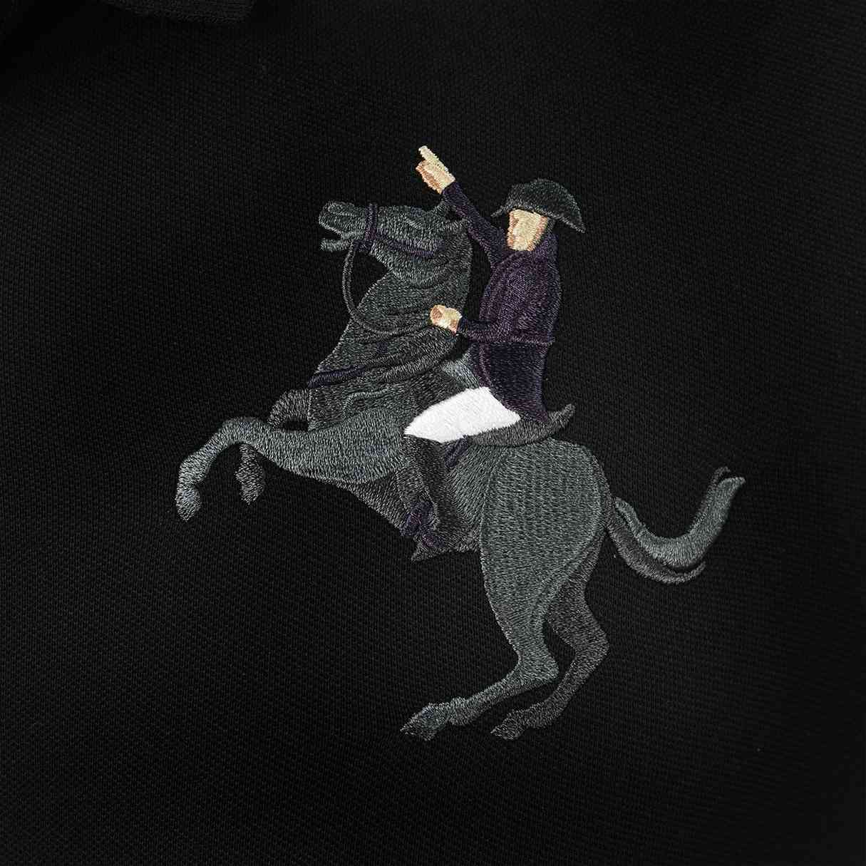 Men's Slim Fit Cotton Short Sleeve Napoleon Polo - Image 3