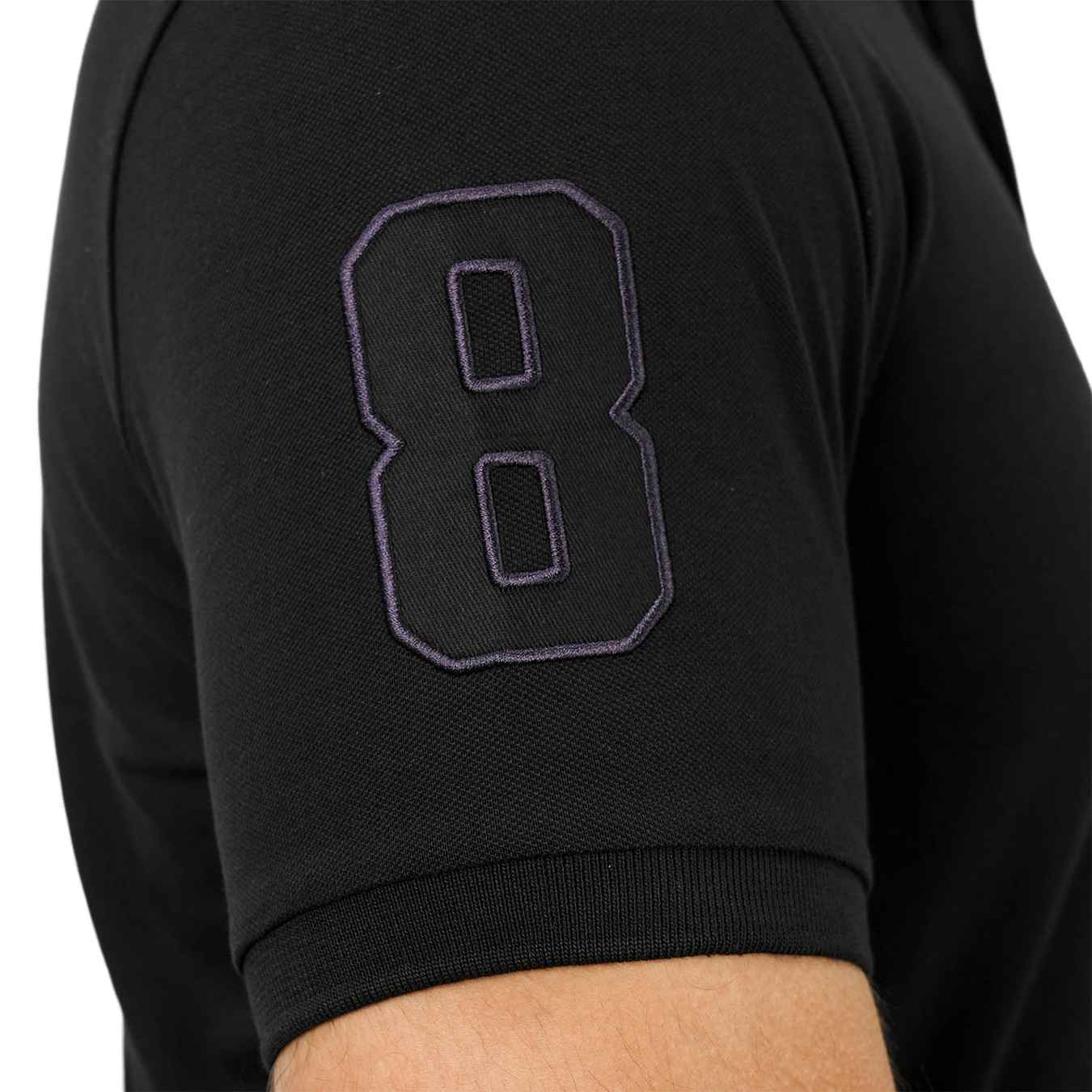 Men's Slim Fit Cotton Short Sleeve Napoleon Polo - Image 4