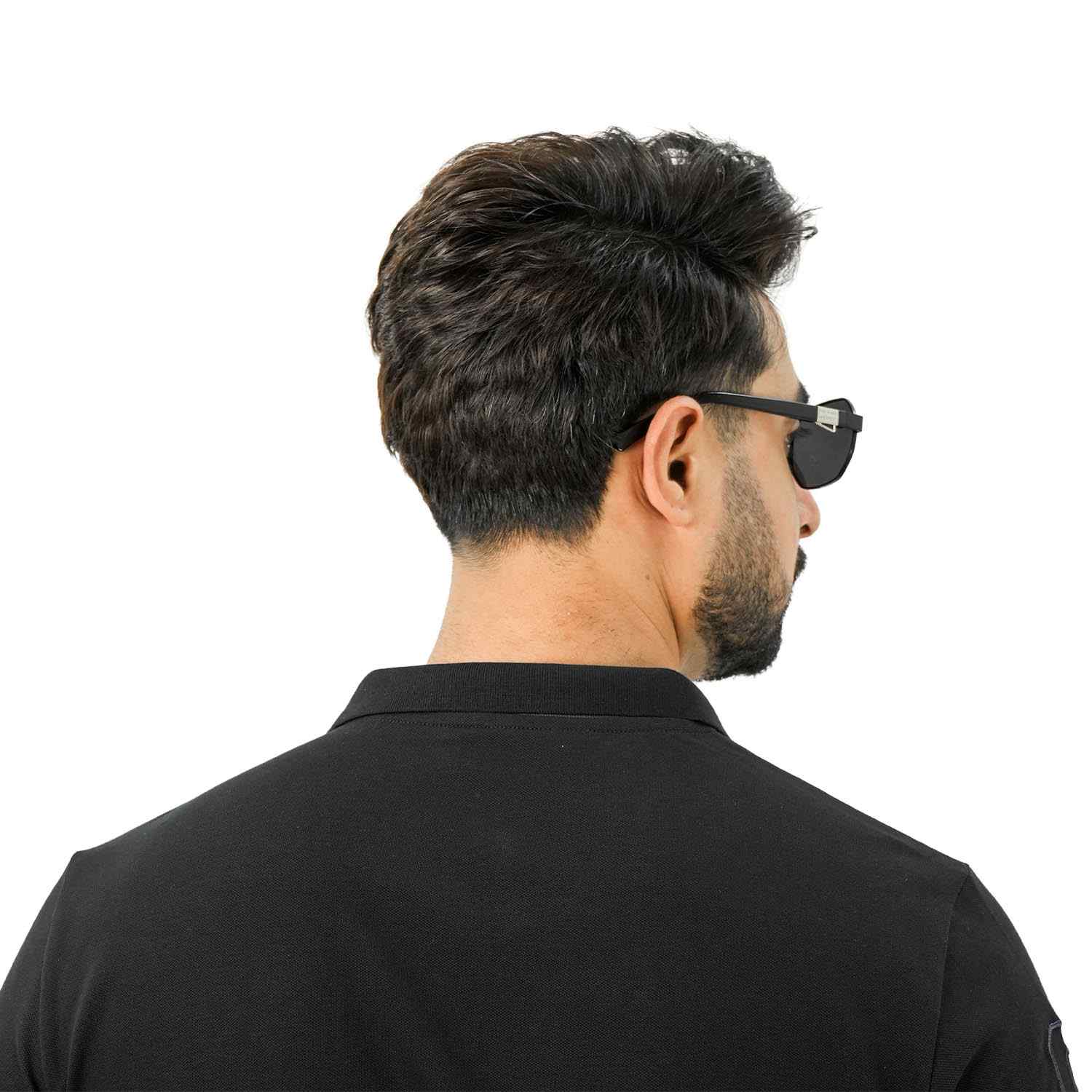 Men's Slim Fit Cotton Short Sleeve Napoleon Polo - Image 5