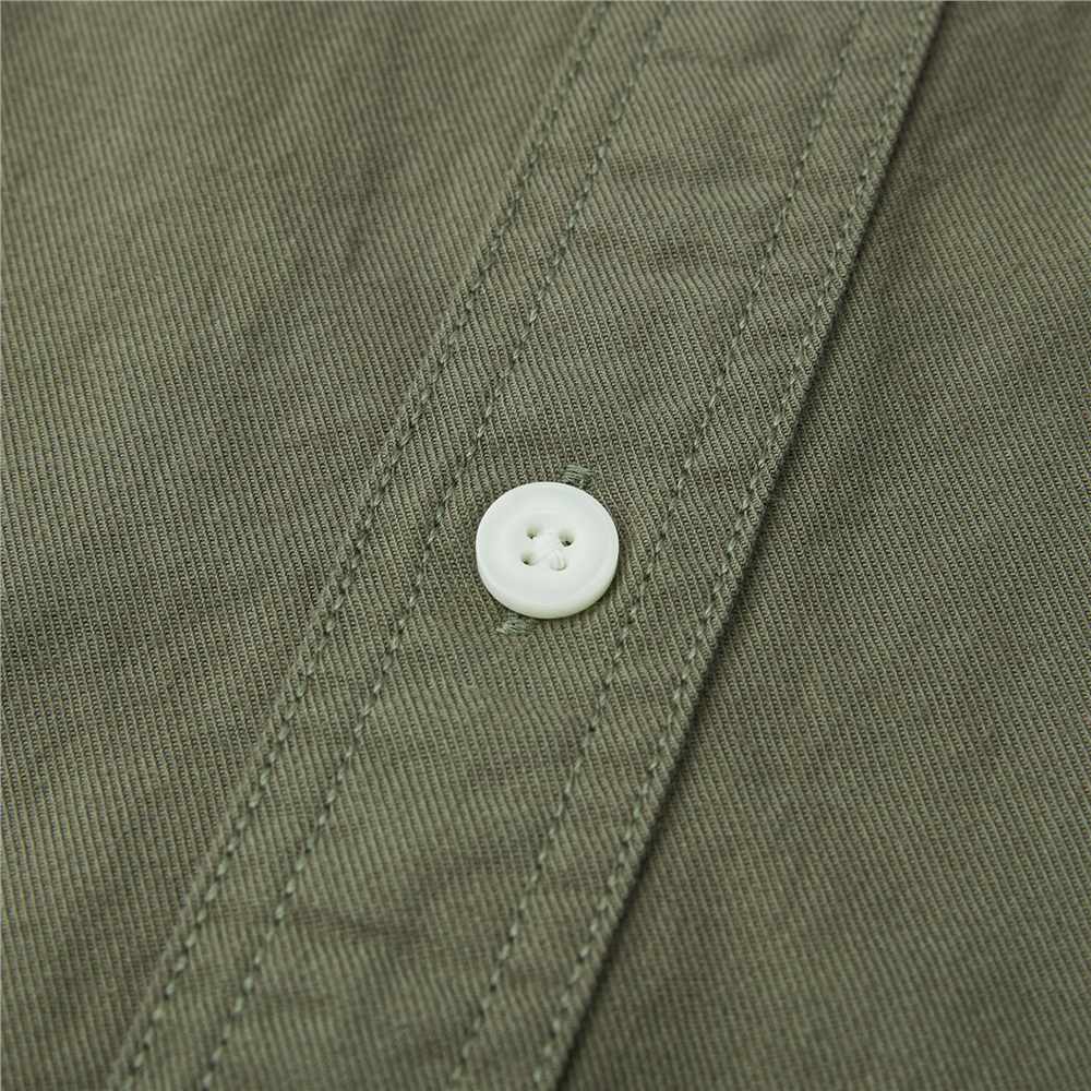 Men's Relaxed Fit Cotton Twill Long Sleeve Shirt - Image 8