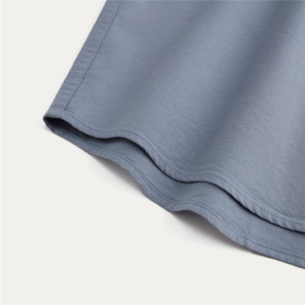 Men's Relaxed Fit Lyocell-Cotton Embroidered Shirt - Image 7