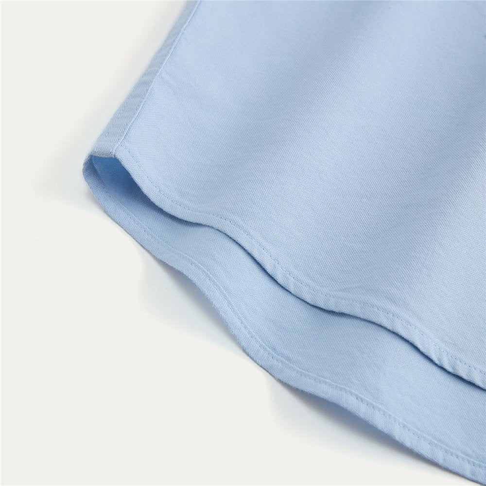 Men's Relaxed Fit Lyocell-Cotton Embroidered Shirt - Image 8