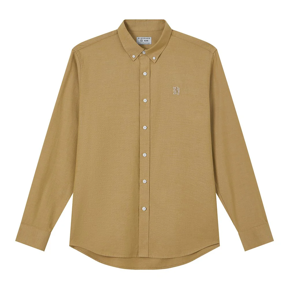 Men's Lion Oxford Slim Long Sleeve Shirt - Image 4