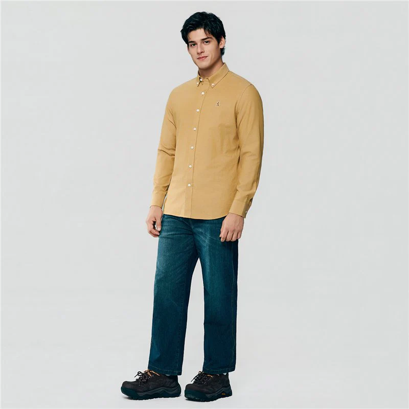 Men's Lion Oxford Slim Long Sleeve Shirt - Image 9