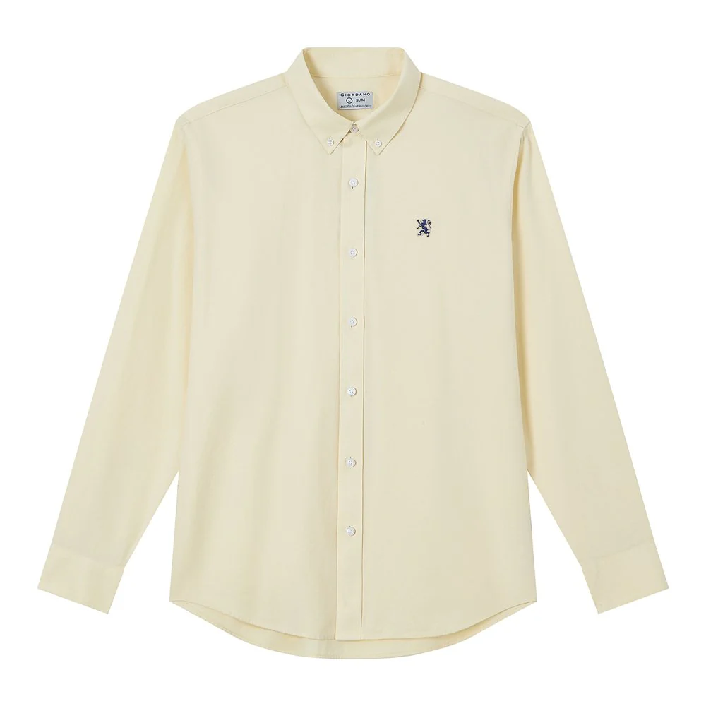 Men's Lion Oxford Slim Long Sleeve Shirt - Image 5