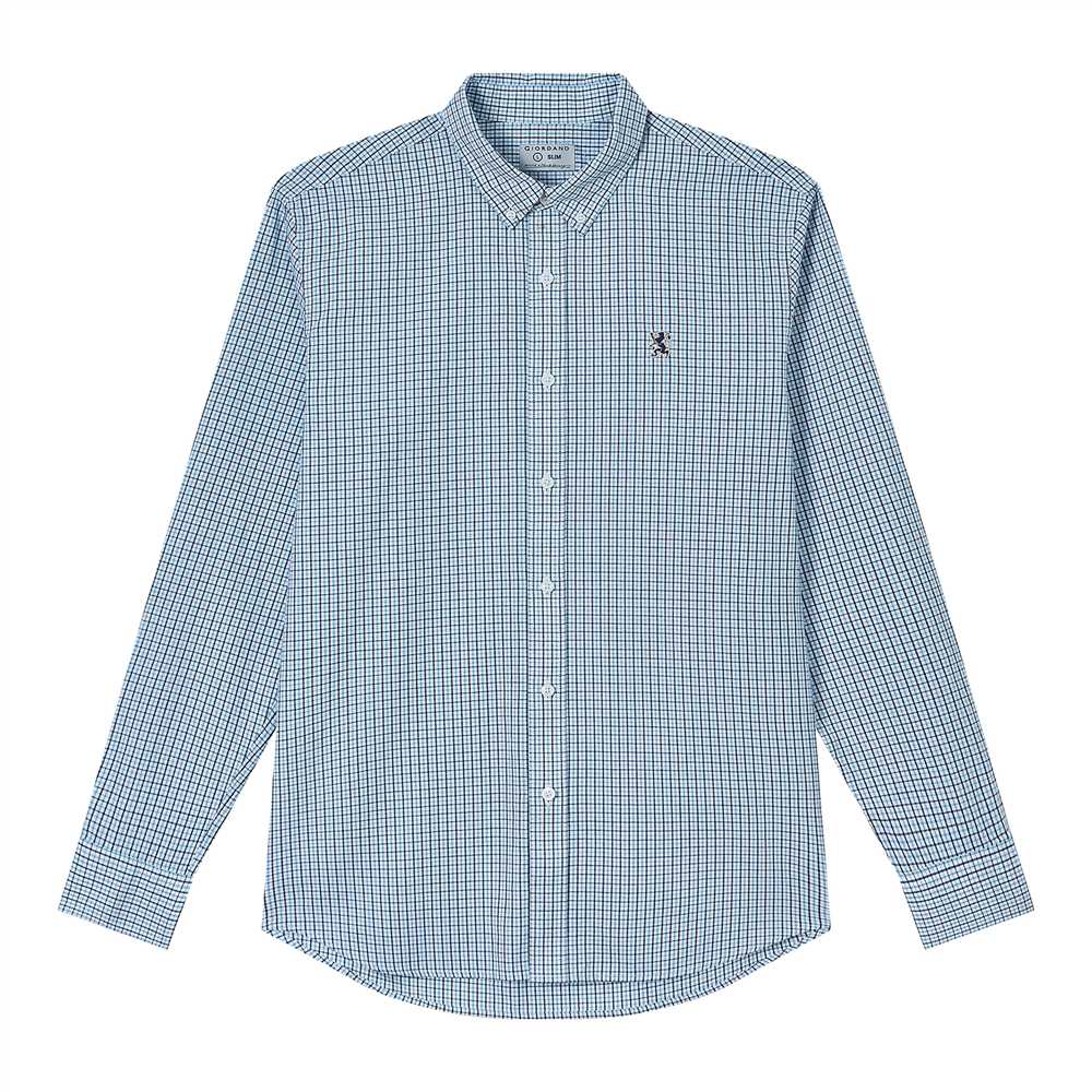 Men's Lion Oxford Slim Long Sleeve Shirt - Image 5