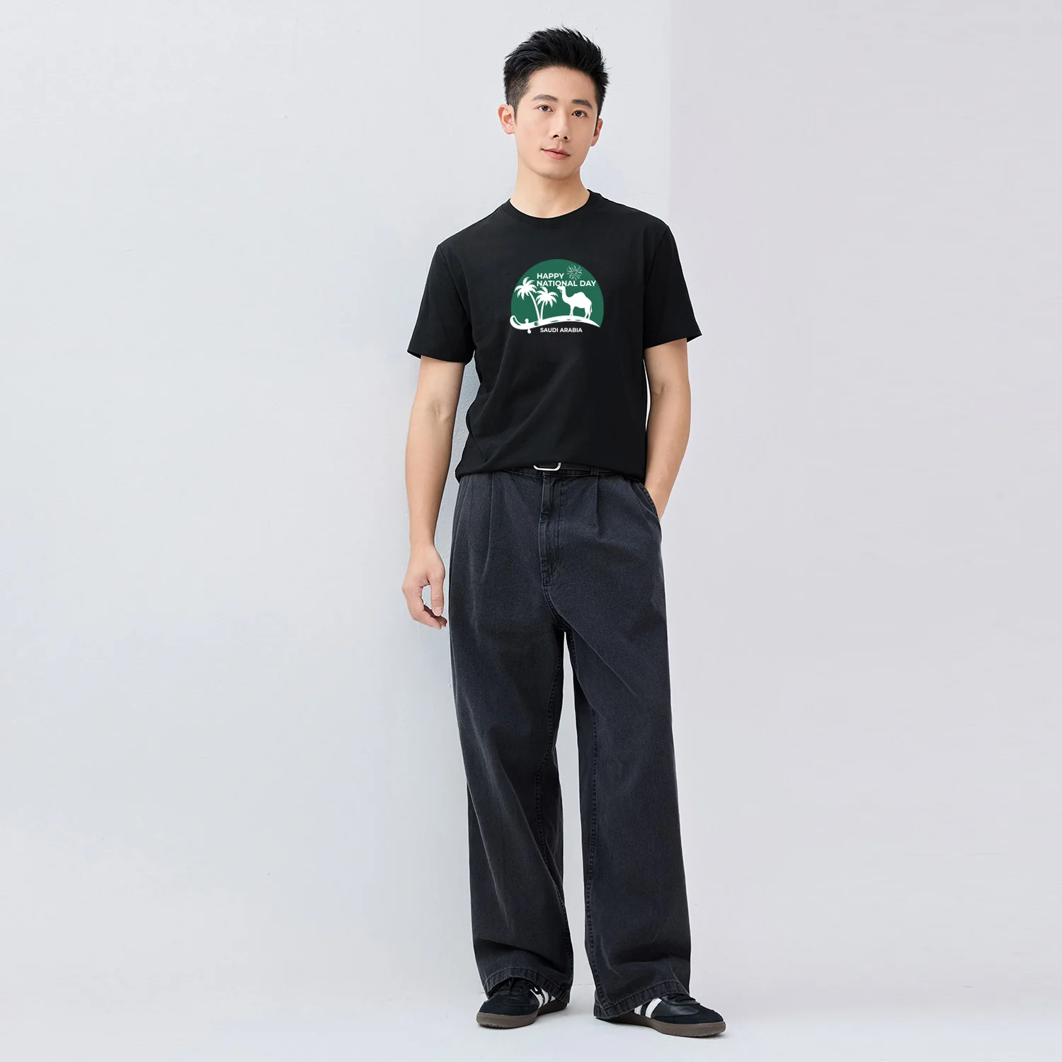 Men's Crew Neck Regular Fit Print Tee - Image 4